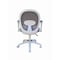 Boss Office Products White Frame/Gray Mesh Task Chair B676WT-GY - alternate 5